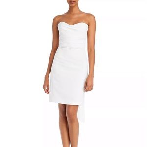 Amsale Strapless Bow Back Dress